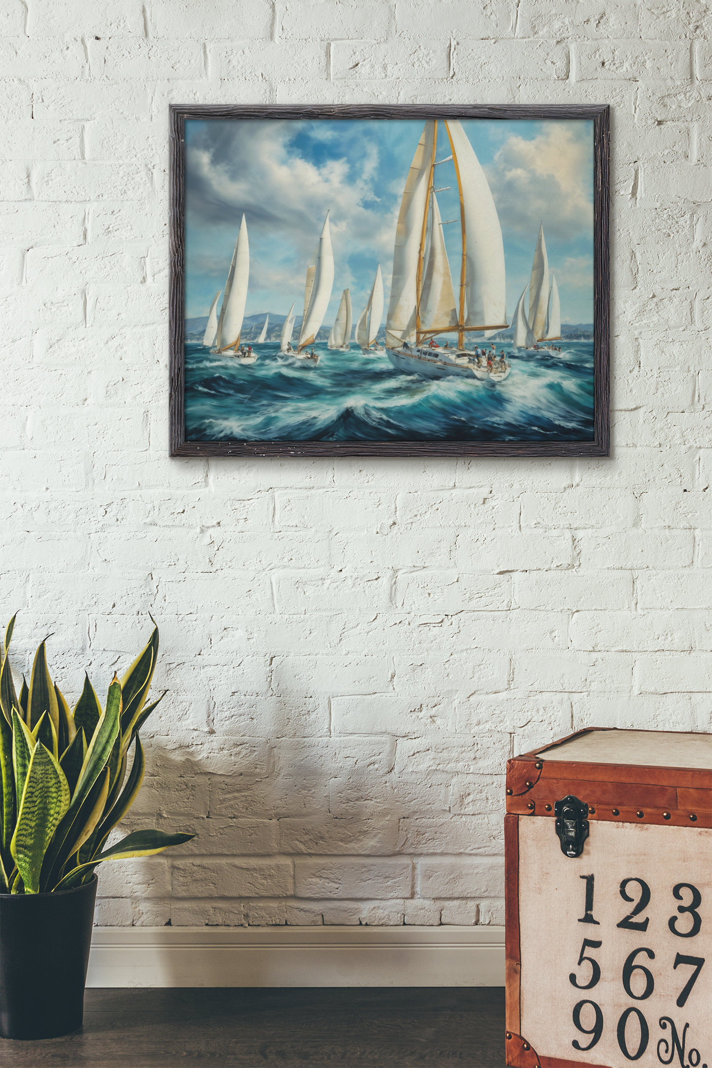 Regatta von Segelbooten