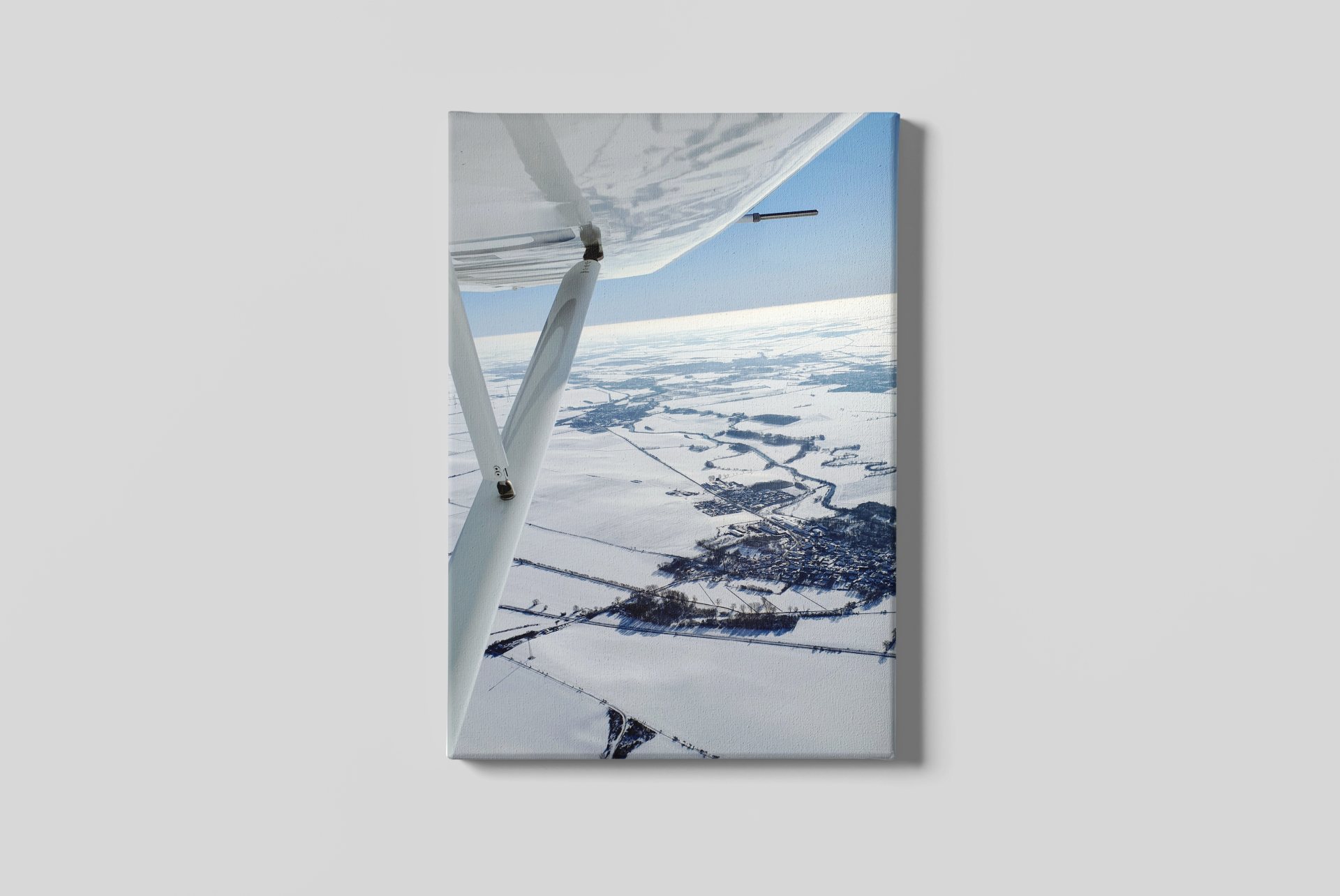 Überlandflug im Winter