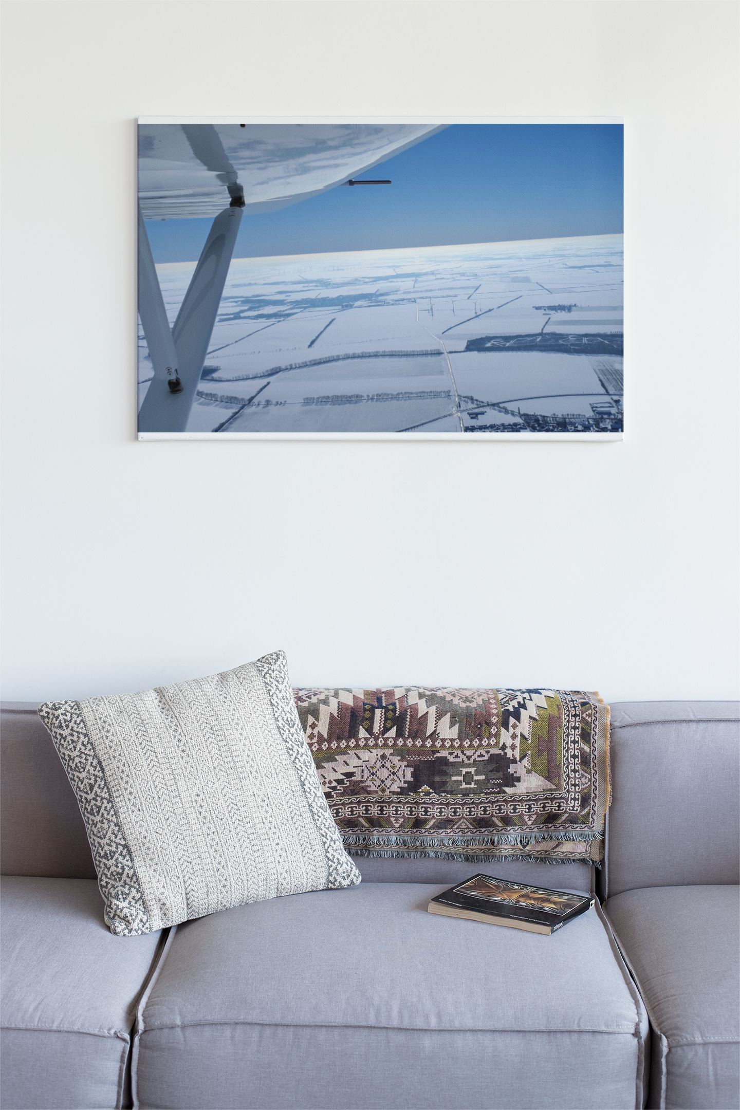 Überlandflug zur Winterzeit