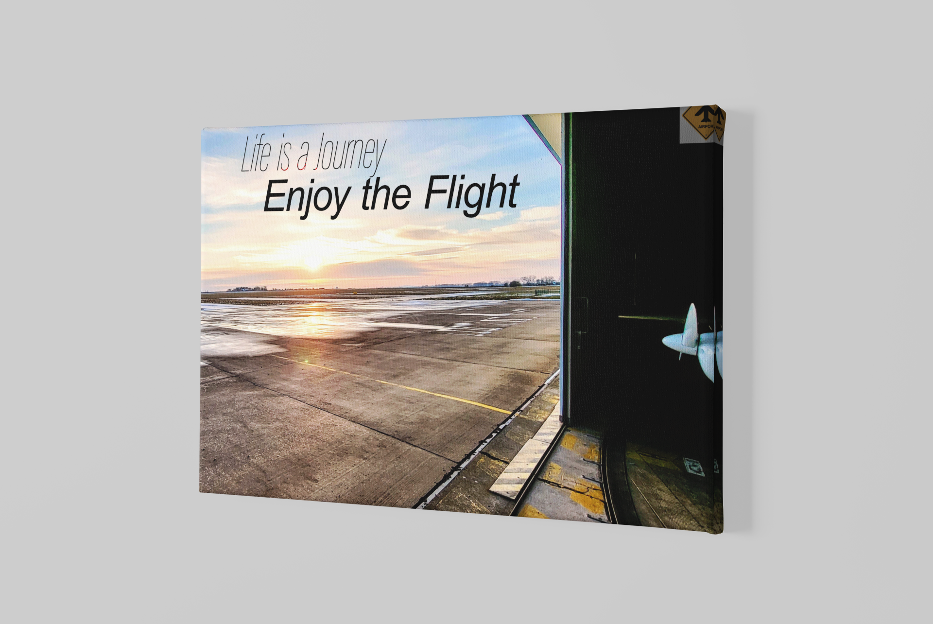 Enjoy the Flight - Blick aus dem Hangar