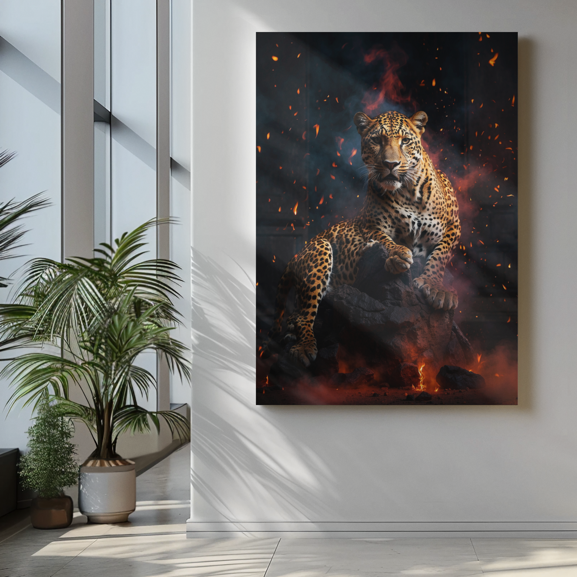 Leopard on Fire