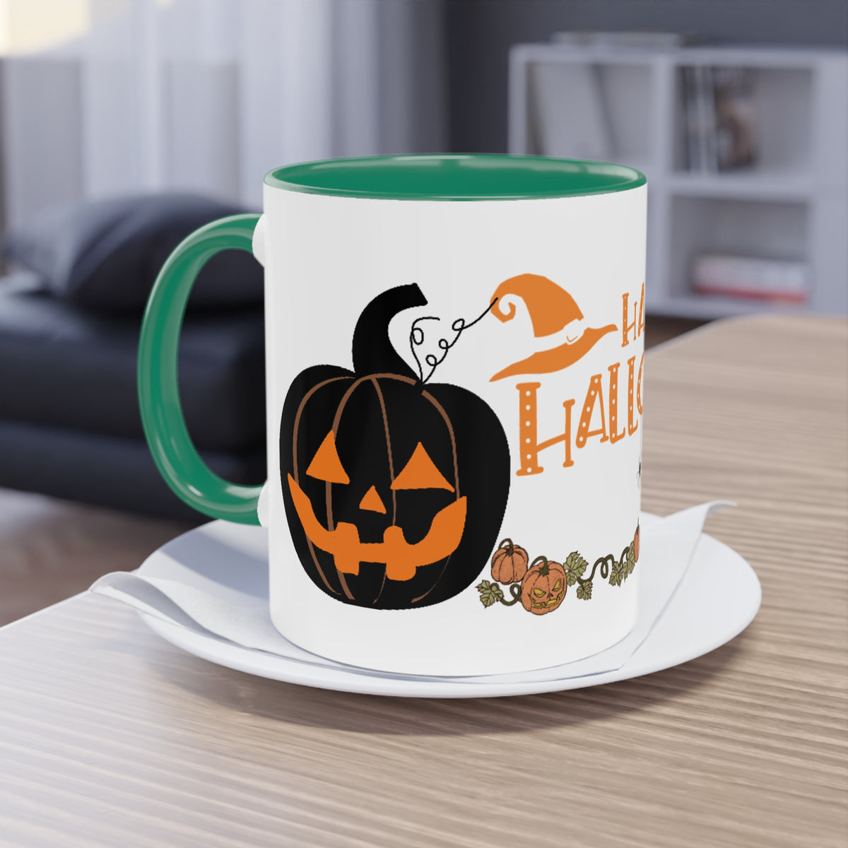 Kaffee Becher - Happy Halloween Katze