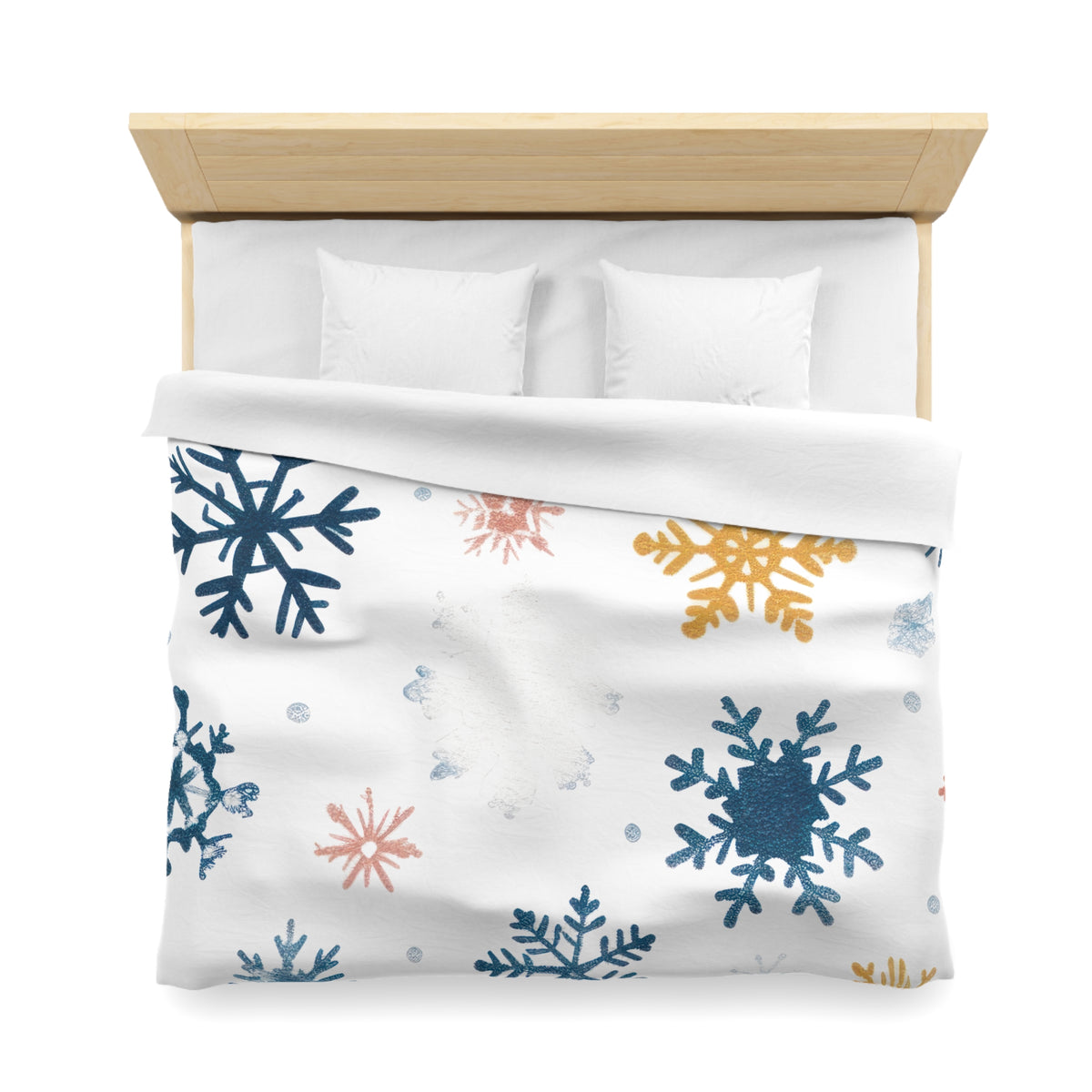 Bettbezug mit Schneeflocken-Motiv