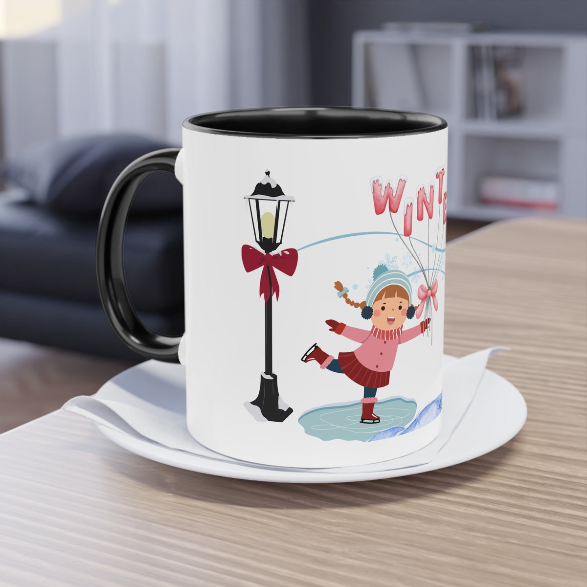 Kaffee Becher - Winterzeit Mädchen