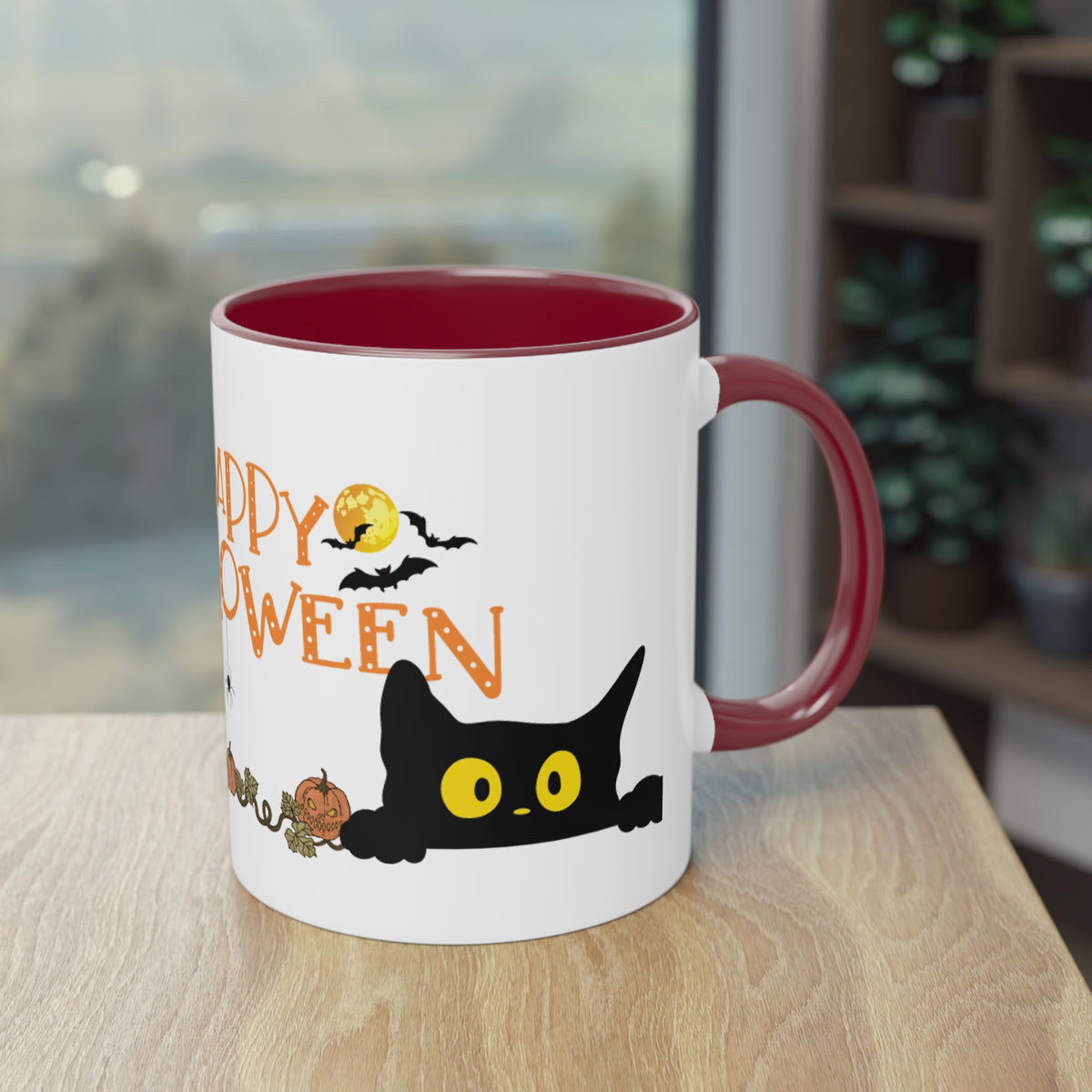 Kaffee Becher - Happy Halloween Katze