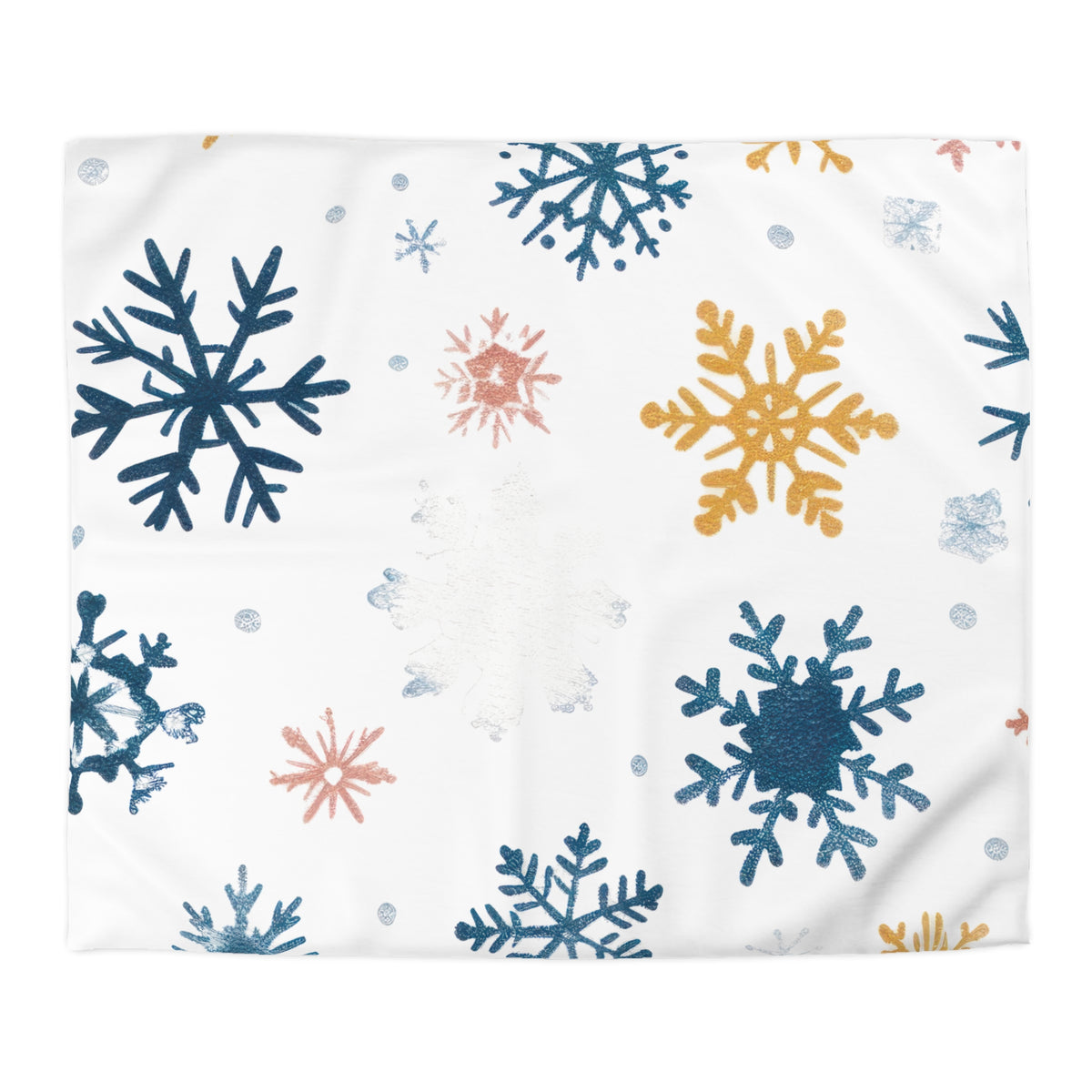 Bettbezug mit Schneeflocken-Motiv