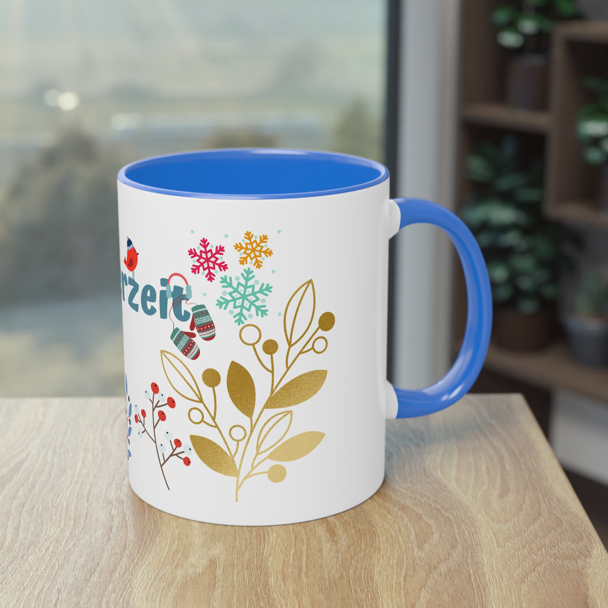 Kaffee Becher - Winterzeit Blumen