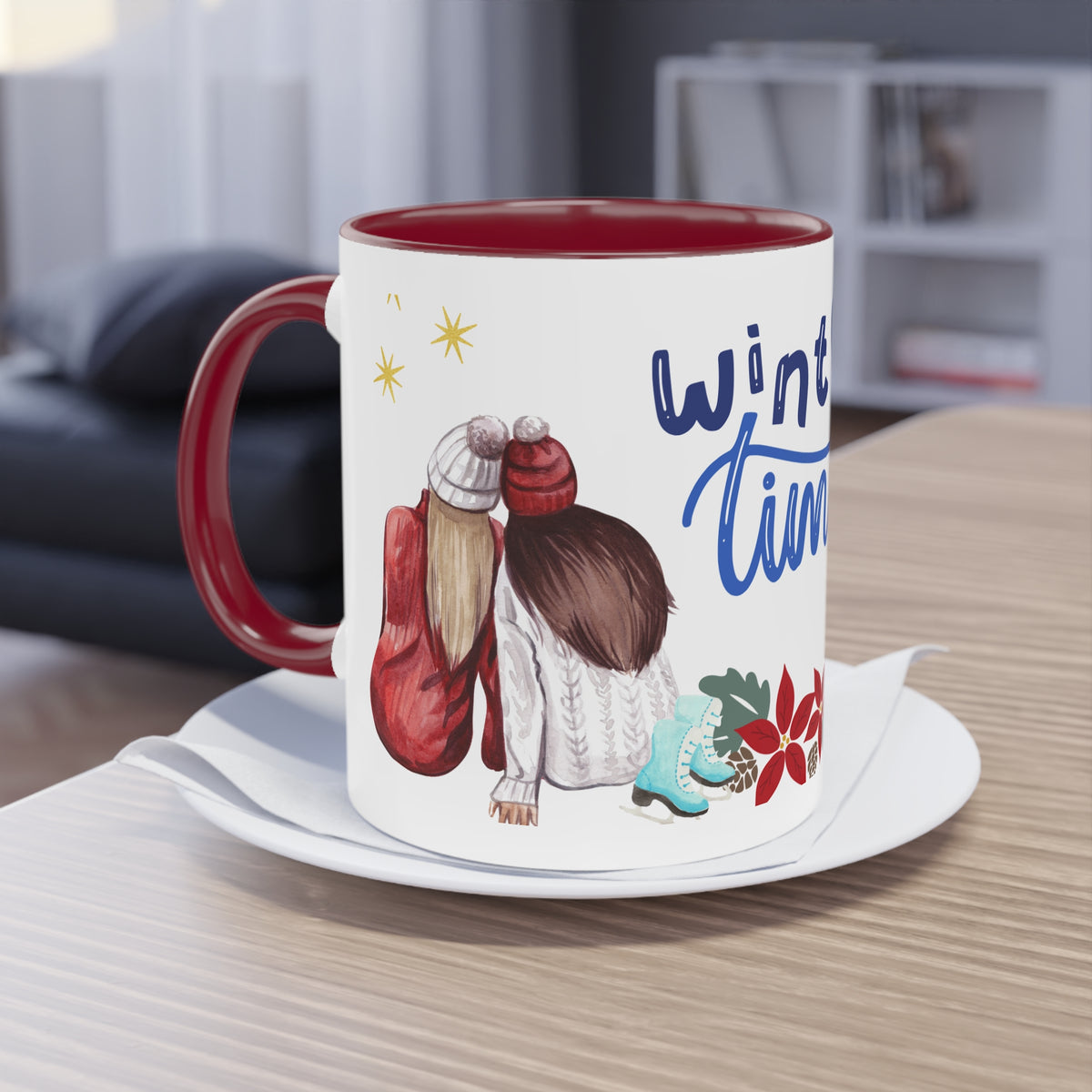 Kaffee Becher - Winterzeit Freunde