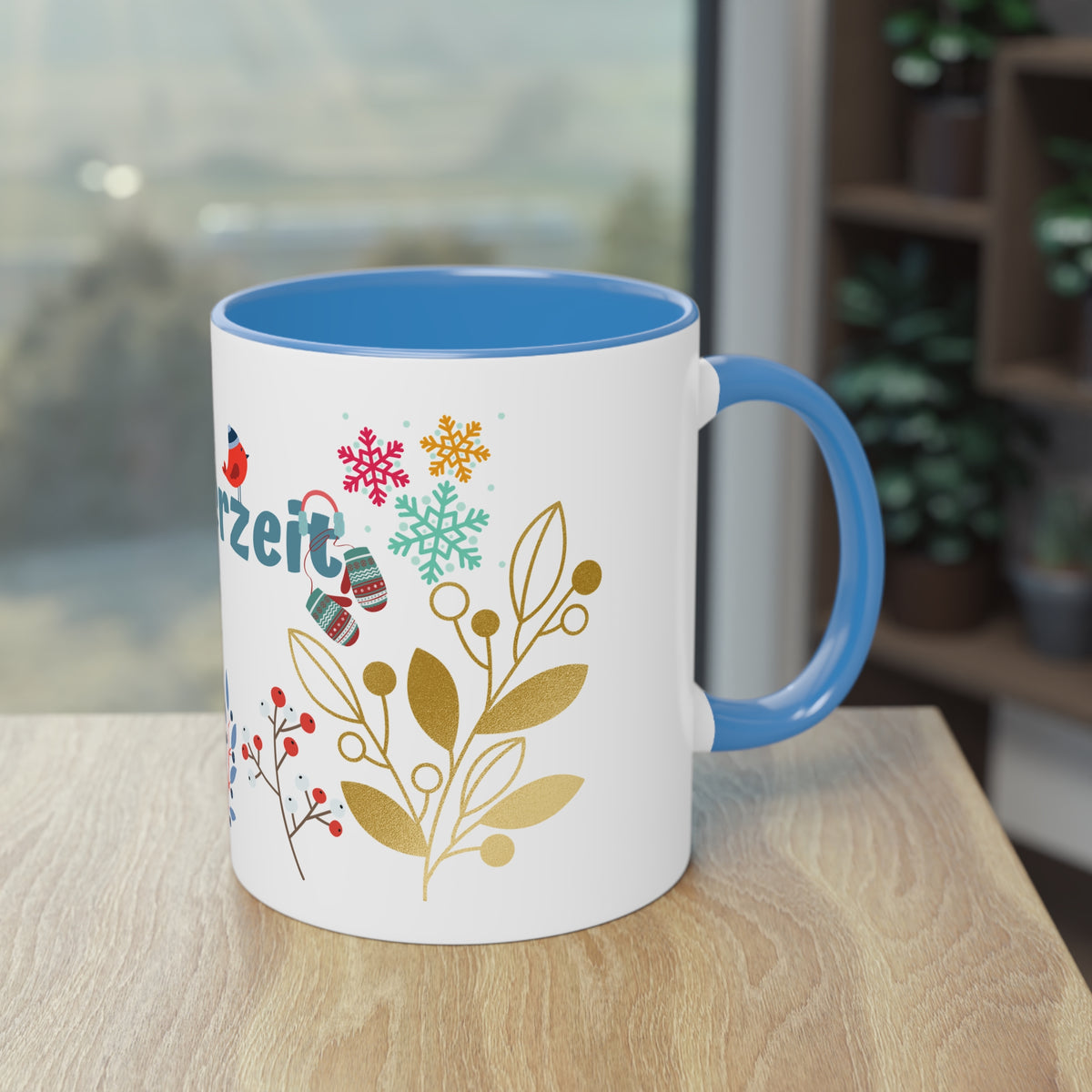 Kaffee Becher - Winterzeit Blumen
