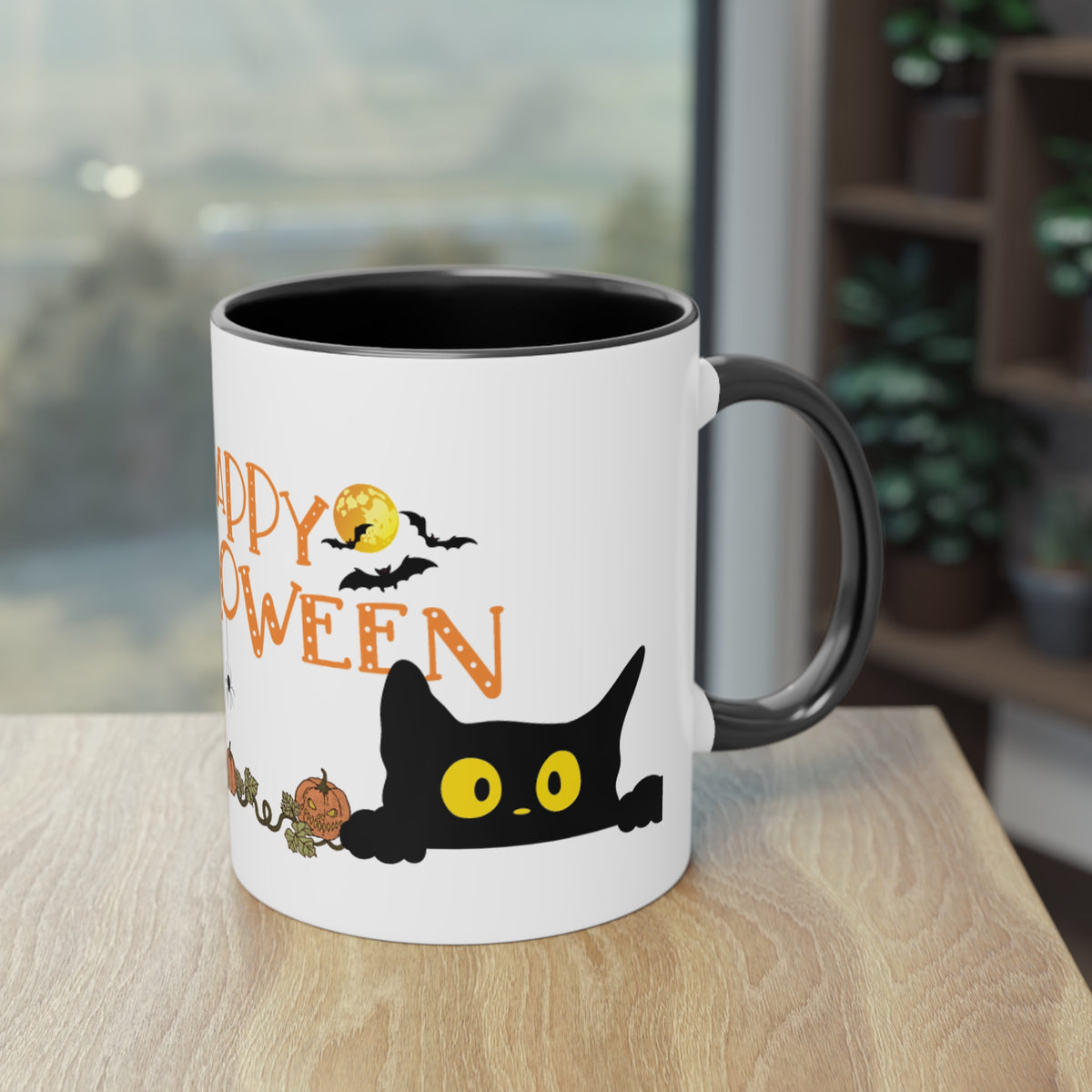 Kaffee Becher - Happy Halloween Katze