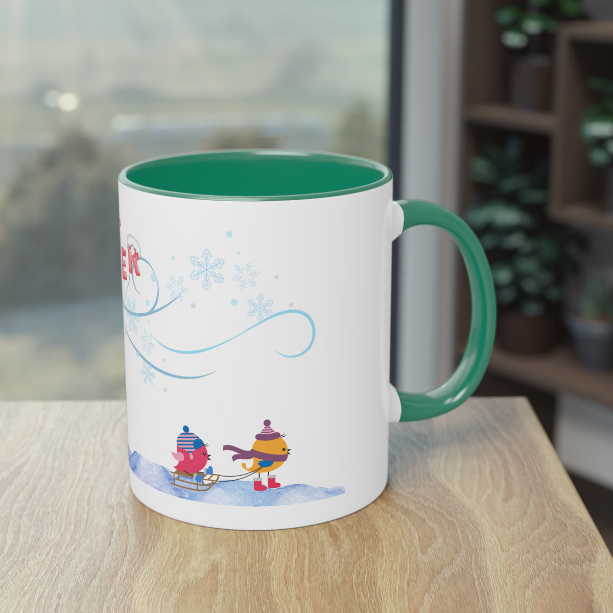 Kaffee Becher - Winterzeit Mädchen
