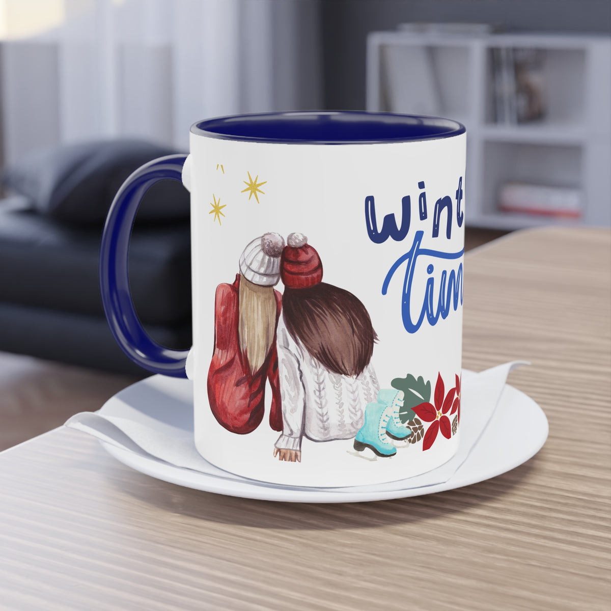 Kaffee Becher - Winterzeit Freunde