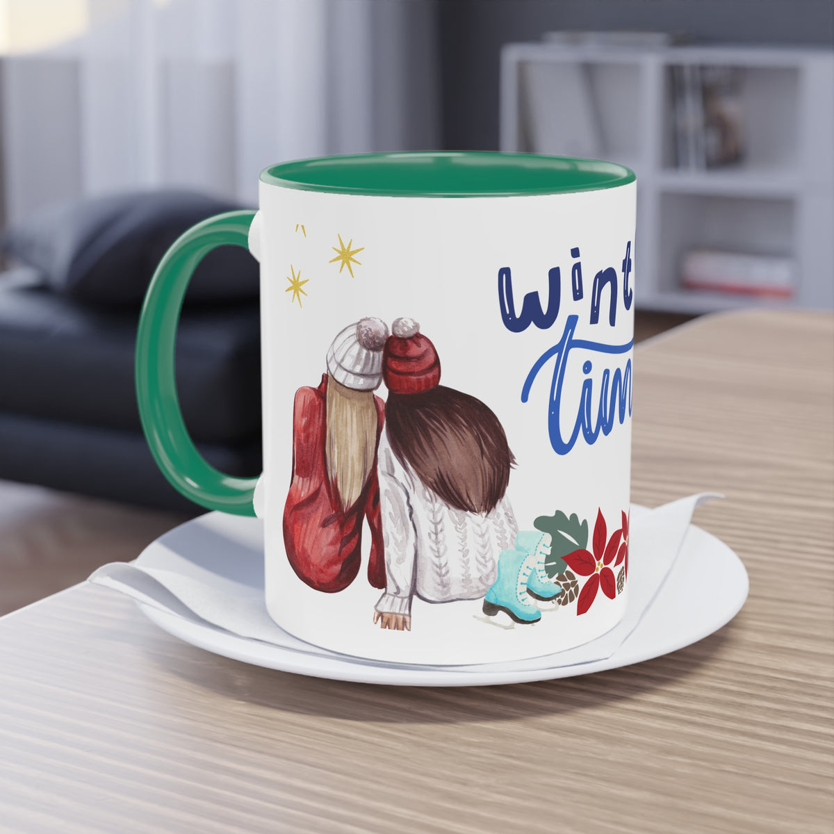 Kaffee Becher - Winterzeit Freunde