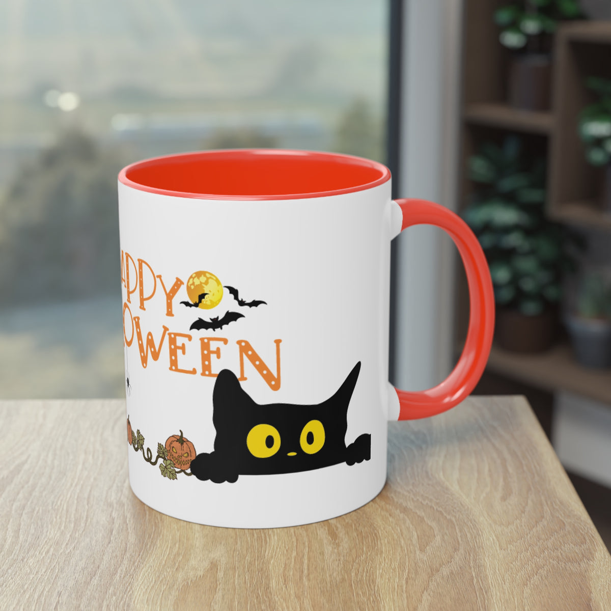 Kaffee Becher - Happy Halloween Katze