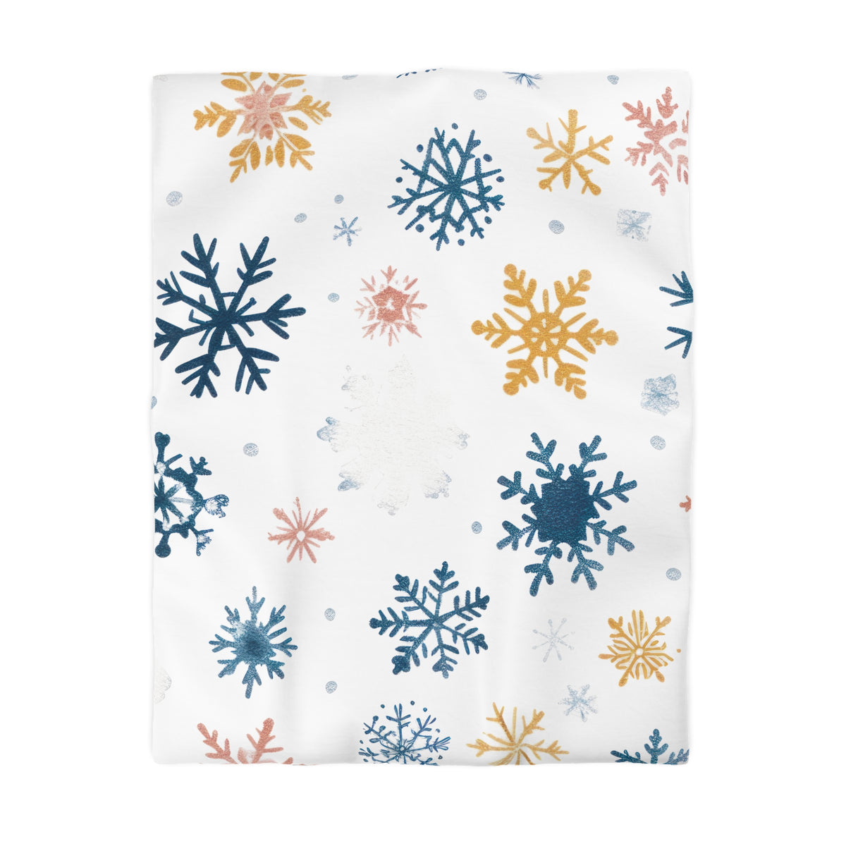 Bettbezug mit Schneeflocken-Motiv