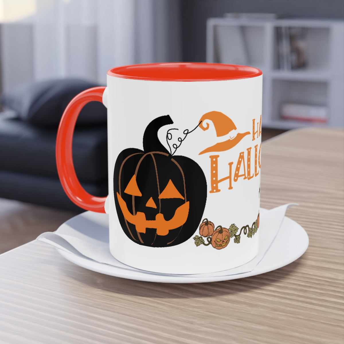Kaffee Becher - Happy Halloween Katze