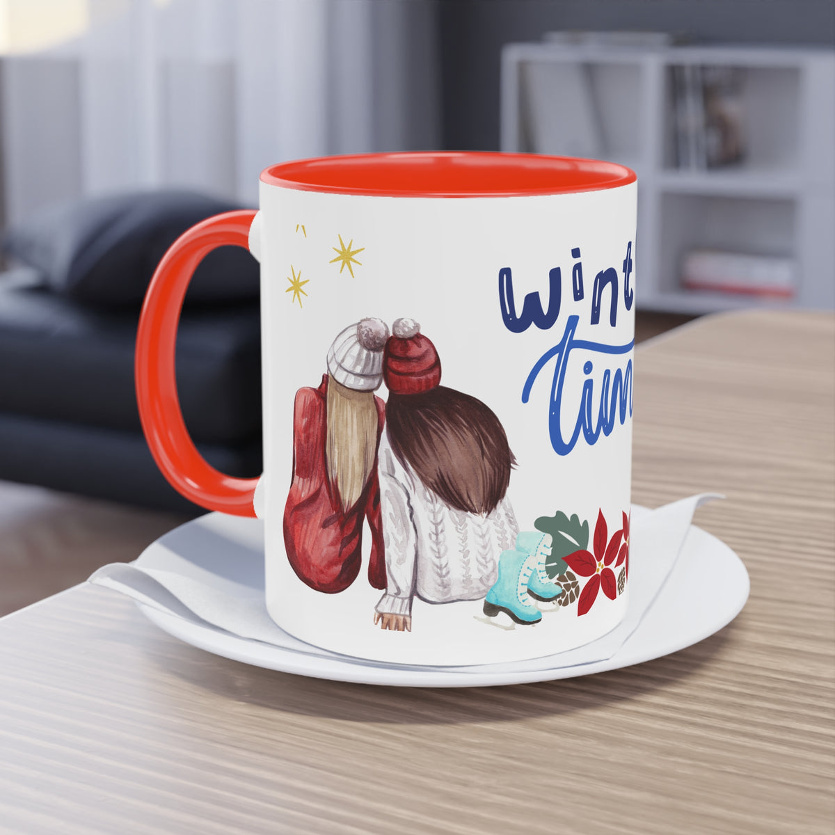 Kaffee Becher - Winterzeit Freunde