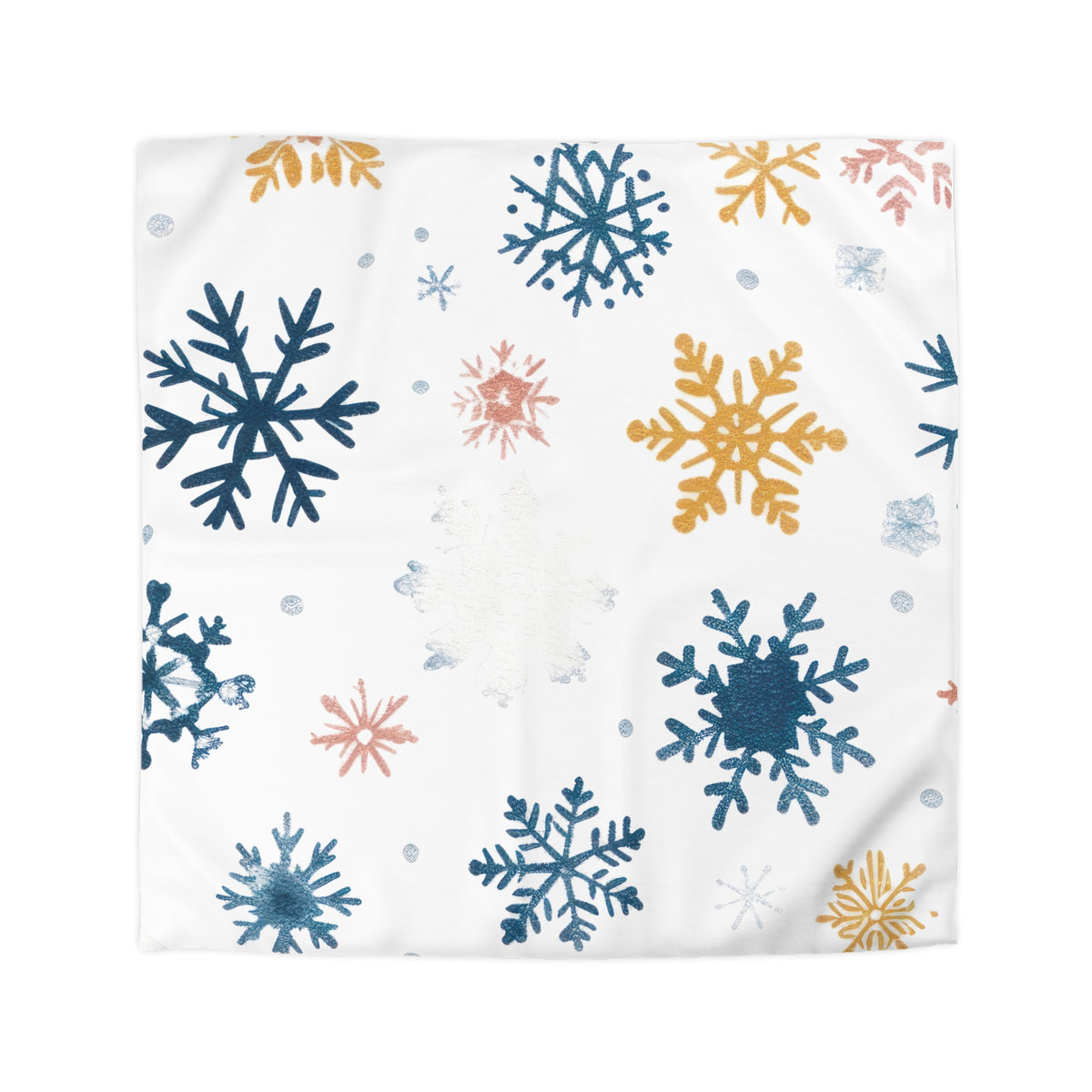 Bettbezug mit Schneeflocken-Motiv