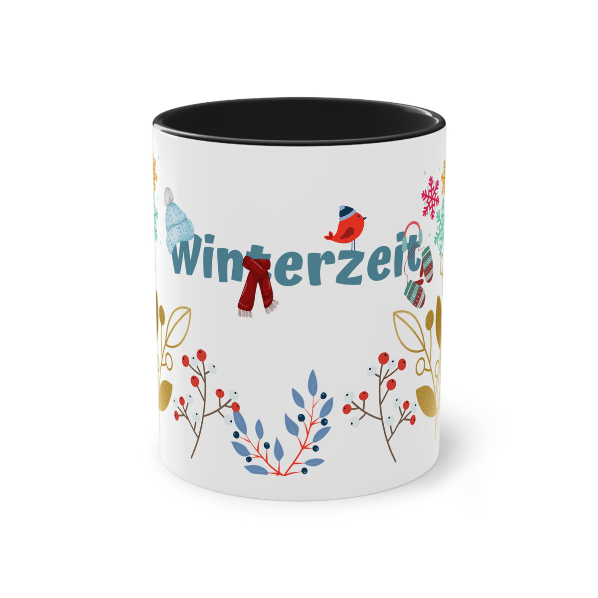 Kaffee Becher - Winterzeit Blumen