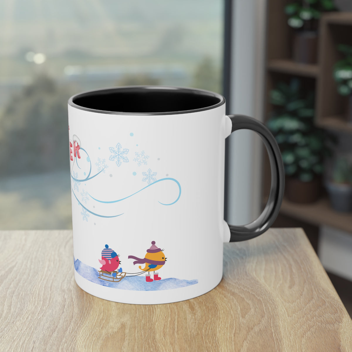 Kaffee Becher - Winterzeit Mädchen