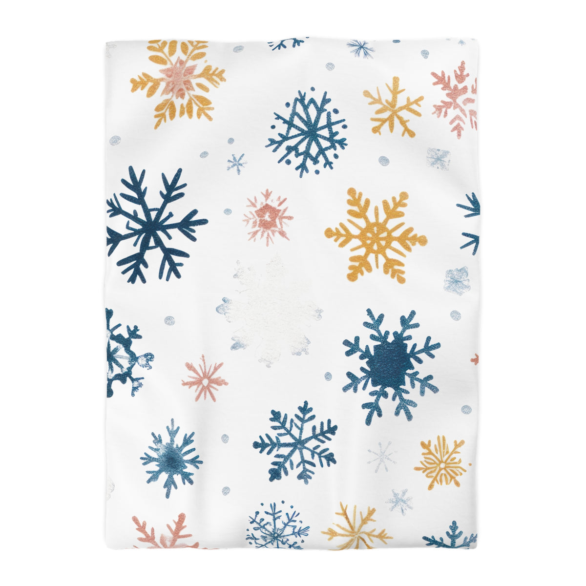 Bettbezug mit Schneeflocken-Motiv