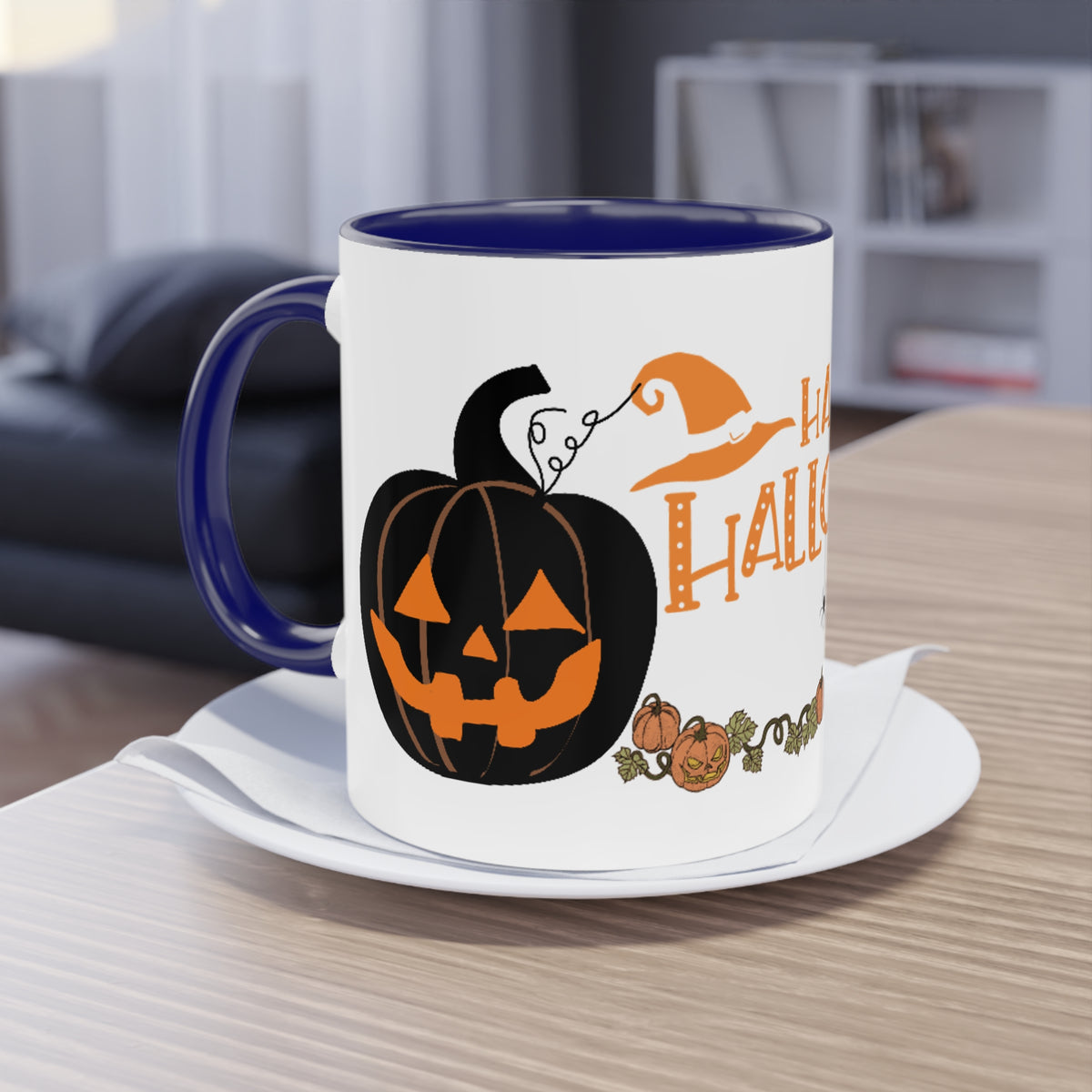 Kaffee Becher - Happy Halloween Katze