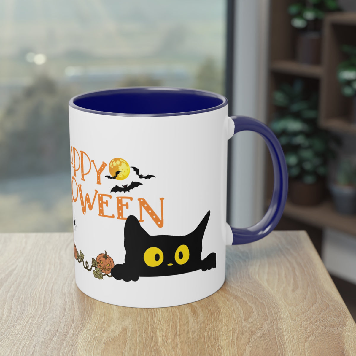 Kaffee Becher - Happy Halloween Katze