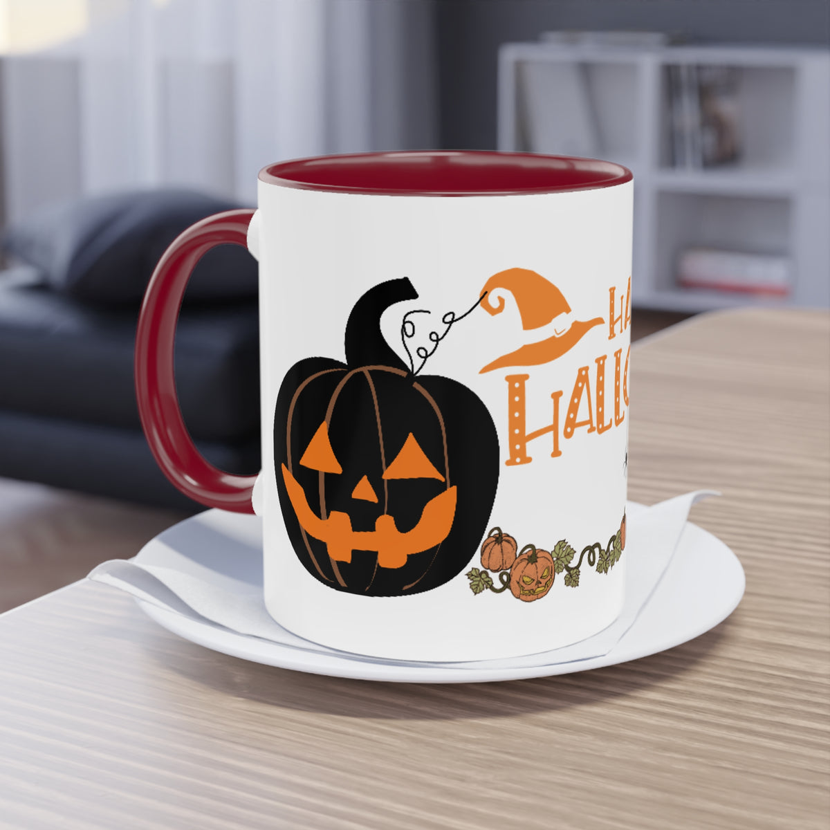 Kaffee Becher - Happy Halloween Katze