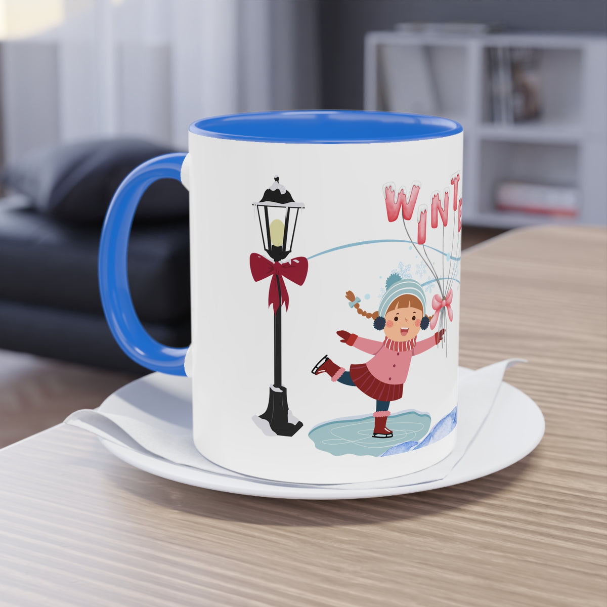Kaffee Becher - Winterzeit Mädchen
