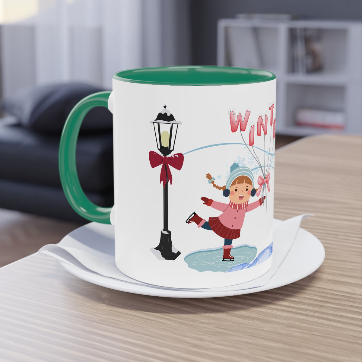 Kaffee Becher - Winterzeit Mädchen